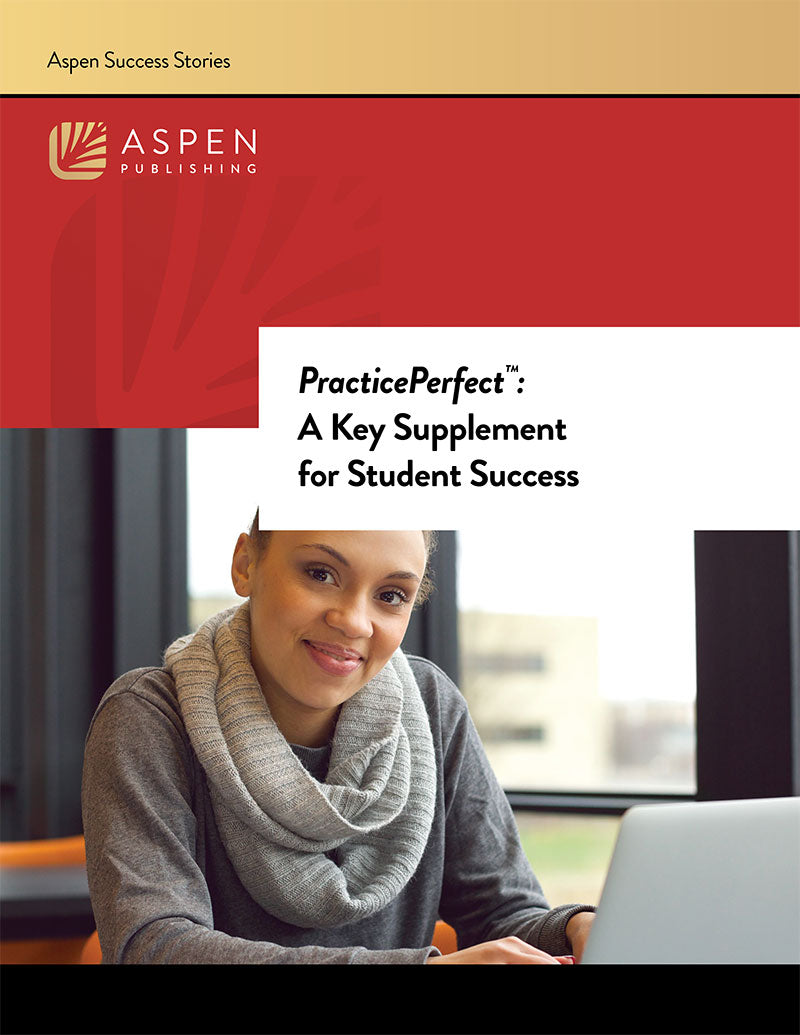 Aspen Success Story cover with text overlay that reads, 'PracticePerfect: A Key Supplement for Student Success'.