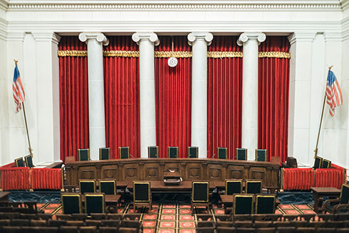 Inside of the Supreme Court